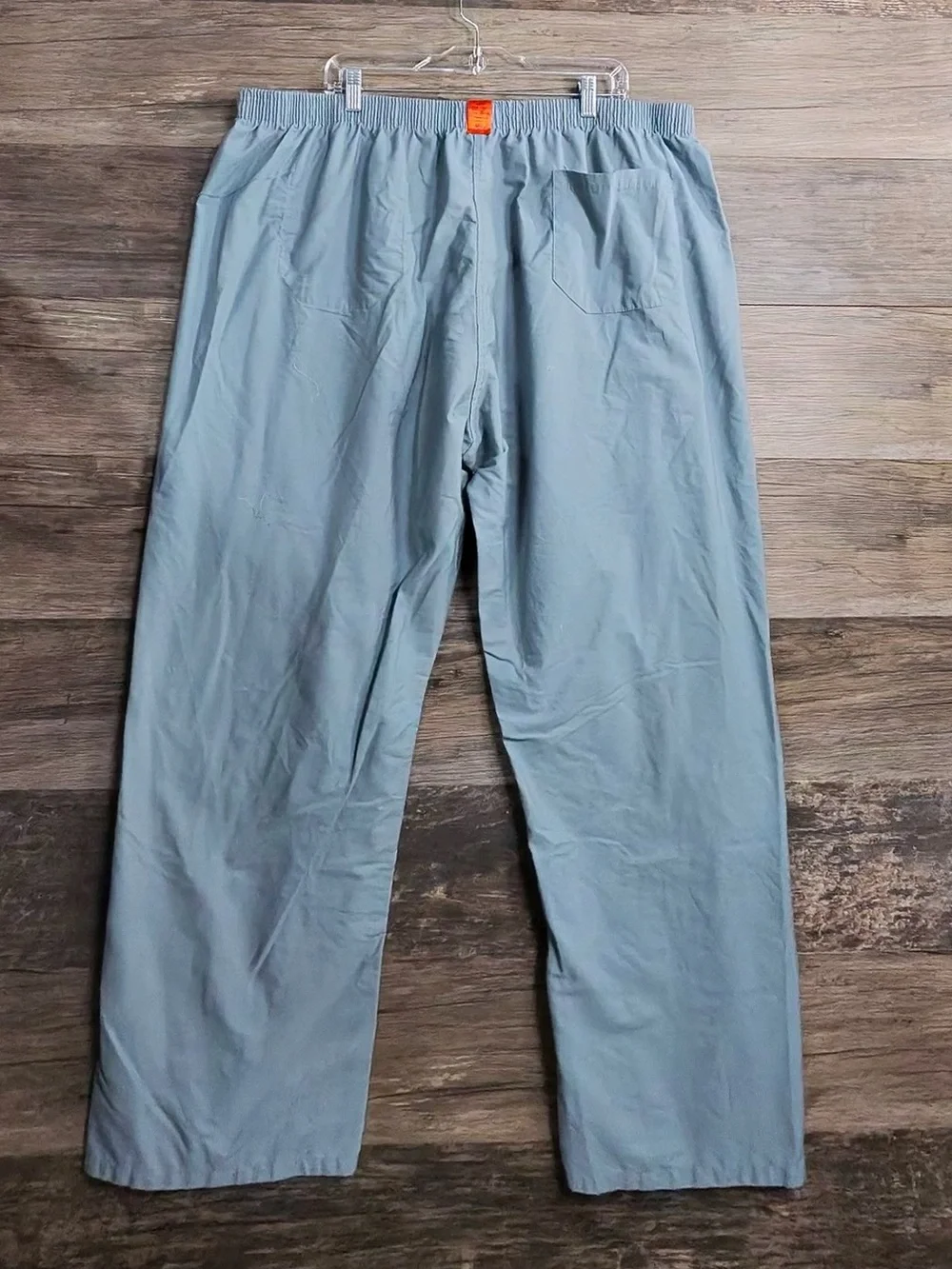 Fashion Seal Scrubs Men's Lightweight Elastic-Waist Chinos in Light Blue